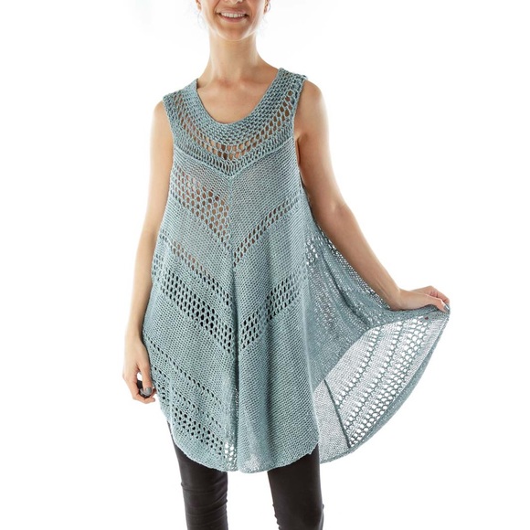 Free People Rhiannon Open Front Knit Poncho - Picture 1 of 6